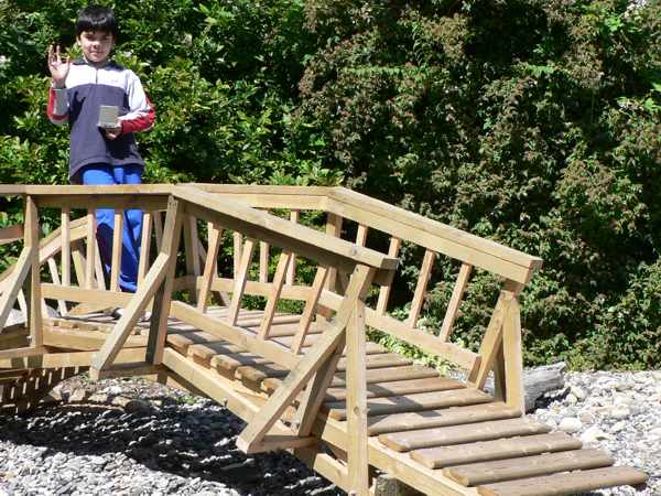 Wooden Garden Bridge Kit