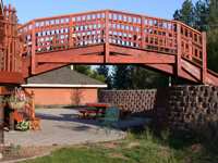 18 ft. wooden arch bridge
