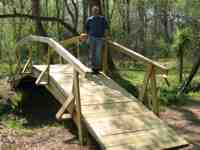 27 ft. wooden bridge