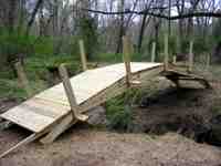 27 ft. wooden bridge